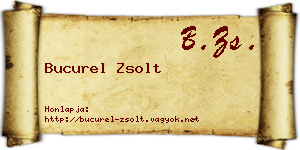 Bucurel Zsolt névjegykártya
